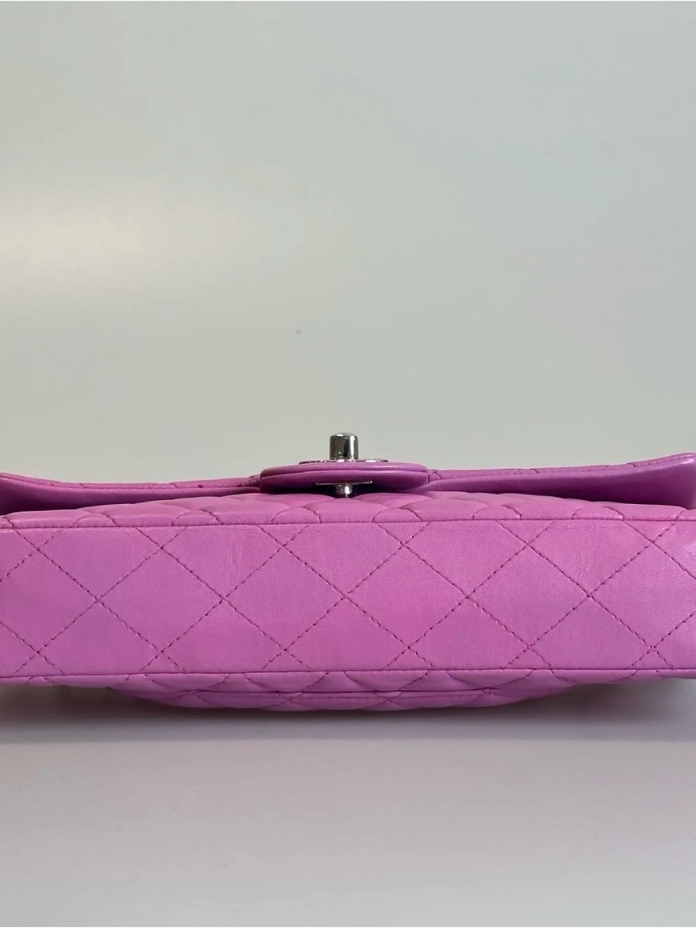 Chanel Pink Quilted Lambskin Classic Flap Bag vintage pink magenta - Picture 3 of 7